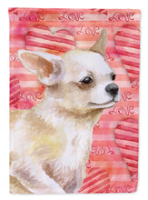 Load image into Gallery viewer, Chihuahua Leg up Love Flag Canvas House Size BB9784CHF