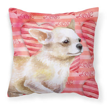 Load image into Gallery viewer, Chihuahua Leg up Love Fabric Decorative Pillow BB9784PW1818