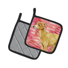 Load image into Gallery viewer, Italian Greyhound Love Pot Holders - Set of 2 - Heat-Resistant Kitchen Essentials BB9785PTHD