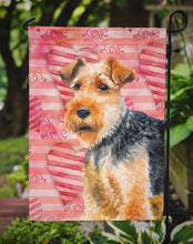 Load image into Gallery viewer, Welsh Terrier Love Garden Flag - Outdoor Decorative Yard Flag BB9787GF