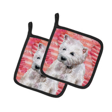 Load image into Gallery viewer, Westie Love Pot Holders - Set of 2 - Heat-Resistant Kitchen Essentials BB9788PTHD