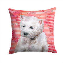 Load image into Gallery viewer, Westie Love Throw Pillow - 14x14 Decorative Pillow – Art for Your Home &amp; Patio BB9788PW1414