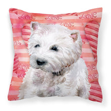 Load image into Gallery viewer, Westie Love Fabric Decorative Pillow BB9788PW1818