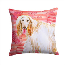 Load image into Gallery viewer, Afghan Hound Love Throw Pillow - 14x14 Decorative Pillow – Art for Your Home &amp; Patio BB9789PW1414