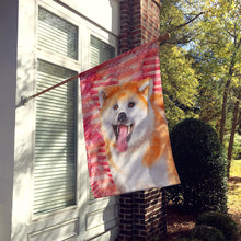 Load image into Gallery viewer, Akita Love Flag Canvas House Size BB9790CHF