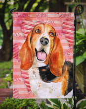 Load image into Gallery viewer, Basset Hound Love Garden Flag - Outdoor Decorative Yard Flag BB9791GF