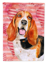 Load image into Gallery viewer, Basset Hound Love Garden Flag - Outdoor Decorative Yard Flag BB9791GF