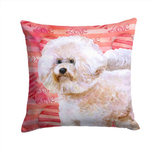 Load image into Gallery viewer, Bichon Frise #2 Love Throw Pillow - 14x14 Decorative Pillow – Art for Your Home &amp; Patio BB9792PW1414