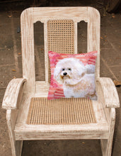 Load image into Gallery viewer, Bichon Frise #2 Love Fabric Decorative Pillow BB9792PW1818