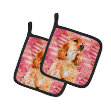 Load image into Gallery viewer, Cocker Spaniel Love Pot Holders - Set of 2 - Heat-Resistant Kitchen Essentials BB9793PTHD
