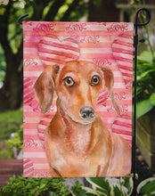 Load image into Gallery viewer, Red Dachshund Love Garden Flag - Outdoor Decorative Yard Flag BB9794GF