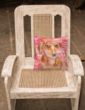 Load image into Gallery viewer, Red Dachshund Love Fabric Decorative Pillow BB9794PW1818