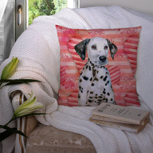 Load image into Gallery viewer, Dalmatian Puppy Love Throw Pillow - 14x14 Decorative Pillow – Art for Your Home &amp; Patio BB9795PW1414