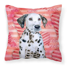 Load image into Gallery viewer, Dalmatian Puppy Love Fabric Decorative Pillow BB9795PW1818