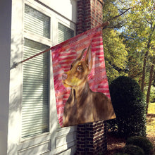 Load image into Gallery viewer, Doberman Pinscher Love Flag Canvas House Size BB9796CHF