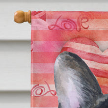Load image into Gallery viewer, French Bulldog Black White Love Flag Canvas House Size BB9797CHF