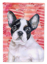 Load image into Gallery viewer, French Bulldog Black White Love Flag Canvas House Size BB9797CHF