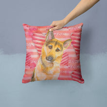 Load image into Gallery viewer, German Shepherd #2 Love Throw Pillow - 14x14 Decorative Pillow – Art for Your Home &amp; Patio BB9798PW1414