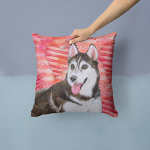 Load image into Gallery viewer, Siberian Husky #2 Love Throw Pillow - 14x14 Decorative Pillow – Art for Your Home &amp; Patio BB9799PW1414