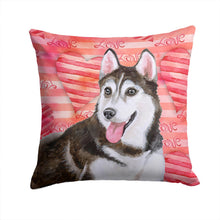 Load image into Gallery viewer, Siberian Husky #2 Love Throw Pillow - 14x14 Decorative Pillow – Art for Your Home &amp; Patio BB9799PW1414