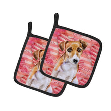 Load image into Gallery viewer, Jack Russell Terrier #2 Love Pot Holders - Set of 2 - Heat-Resistant Kitchen Essentials BB9800PTHD