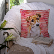 Load image into Gallery viewer, Jack Russell Terrier #2 Love Throw Pillow - 14x14 Decorative Pillow – Art for Your Home &amp; Patio BB9800PW1414