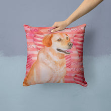 Load image into Gallery viewer, Labrador Retriever Love Throw Pillow - 14x14 Decorative Pillow – Art for Your Home &amp; Patio BB9801PW1414