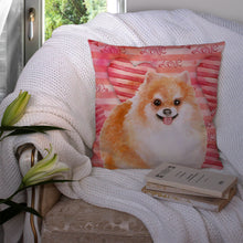 Load image into Gallery viewer, Pomeranian #2 Love Throw Pillow - 14x14 Decorative Pillow – Art for Your Home &amp; Patio BB9803PW1414