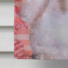 Load image into Gallery viewer, White Standard Poodle Love Flag Canvas House Size BB9804CHF