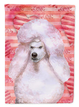 Load image into Gallery viewer, White Standard Poodle Love Flag Canvas House Size BB9804CHF