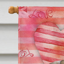Load image into Gallery viewer, Fawn Pug Love Flag Canvas House Size BB9805CHF