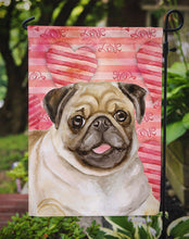 Load image into Gallery viewer, Fawn Pug Love Garden Flag - Outdoor Decorative Yard Flag BB9805GF