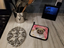 Load image into Gallery viewer, Fawn Pug Love Pot Holders - Set of 2 - Heat-Resistant Kitchen Essentials BB9805PTHD