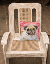 Load image into Gallery viewer, Fawn Pug Love Fabric Decorative Pillow BB9805PW1818