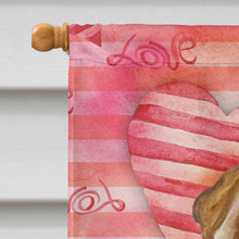 Load image into Gallery viewer, Shar Pei Puppy Love Flag Canvas House Size BB9806CHF