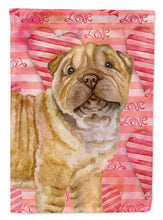 Load image into Gallery viewer, Shar Pei Puppy Love Flag Canvas House Size BB9806CHF