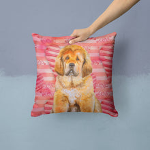 Load image into Gallery viewer, Tibetan Mastiff Love Throw Pillow - 14x14 Decorative Pillow – Art for Your Home &amp; Patio BB9808PW1414