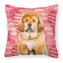Load image into Gallery viewer, Tibetan Mastiff Love Fabric Decorative Pillow BB9808PW1818