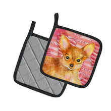 Load image into Gallery viewer, Toy Terrier Love Pot Holders - Set of 2 - Heat-Resistant Kitchen Essentials BB9809PTHD