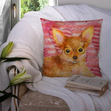 Load image into Gallery viewer, Toy Terrier Love Throw Pillow - 14x14 Decorative Pillow – Art for Your Home &amp; Patio BB9809PW1414