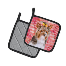 Load image into Gallery viewer, Yorkshire Terrier #2 Love Pot Holders - Set of 2 - Heat-Resistant Kitchen Essentials BB9810PTHD