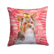 Load image into Gallery viewer, Yorkshire Terrier #2 Love Throw Pillow - 14x14 Decorative Pillow – Art for Your Home &amp; Patio BB9810PW1414