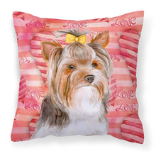 Load image into Gallery viewer, Yorkshire Terrier #2 Love Fabric Decorative Pillow BB9810PW1818