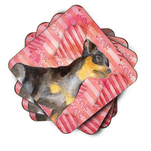 Load image into Gallery viewer, Miniature Pinscher #2 Love Coasters - Set of 4 Lightweight Foam, Absorbent Drink Coasters