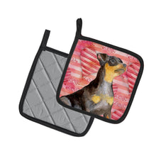 Load image into Gallery viewer, Miniature Pinscher #2 Love Pot Holders - Set of 2 - Heat-Resistant Kitchen Essentials BB9811PTHD