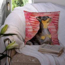 Load image into Gallery viewer, Miniature Pinscher #2 Love Throw Pillow - 14x14 Decorative Pillow – Art for Your Home &amp; Patio BB9811PW1414