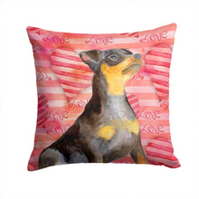 Load image into Gallery viewer, Miniature Pinscher #2 Love Throw Pillow - 14x14 Decorative Pillow – Art for Your Home &amp; Patio BB9811PW1414