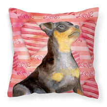 Load image into Gallery viewer, Miniature Pinscher #2 Love Fabric Decorative Pillow BB9811PW1818