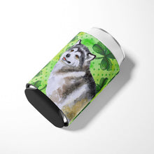 Load image into Gallery viewer, Alaskan Malamute St Patrick's Can or Bottle Hugger BB9812CC