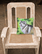 Load image into Gallery viewer, Alaskan Malamute St Patrick's Fabric Decorative Pillow BB9812PW1818